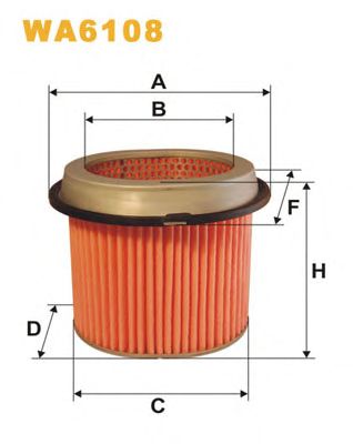 WIX FILTERS wa6108 -  Воздушный фильтр